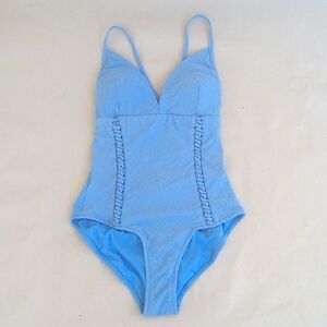 Jessica Simpson baby blue one piece Swimsuit‎ size M
